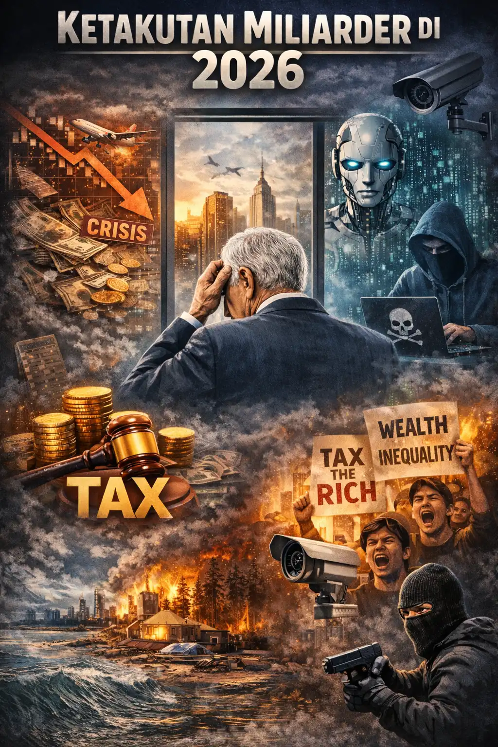 Read more about the article Daftar Ketakutan yang Menghantui Miliarder pada 2026, Ini Terbesar