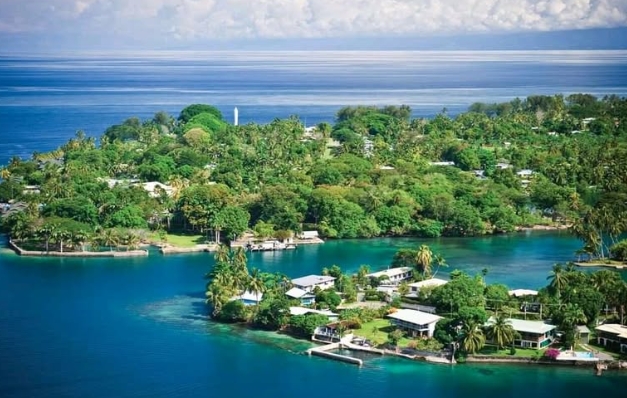 Madong Town terletak di Papua New Guinea