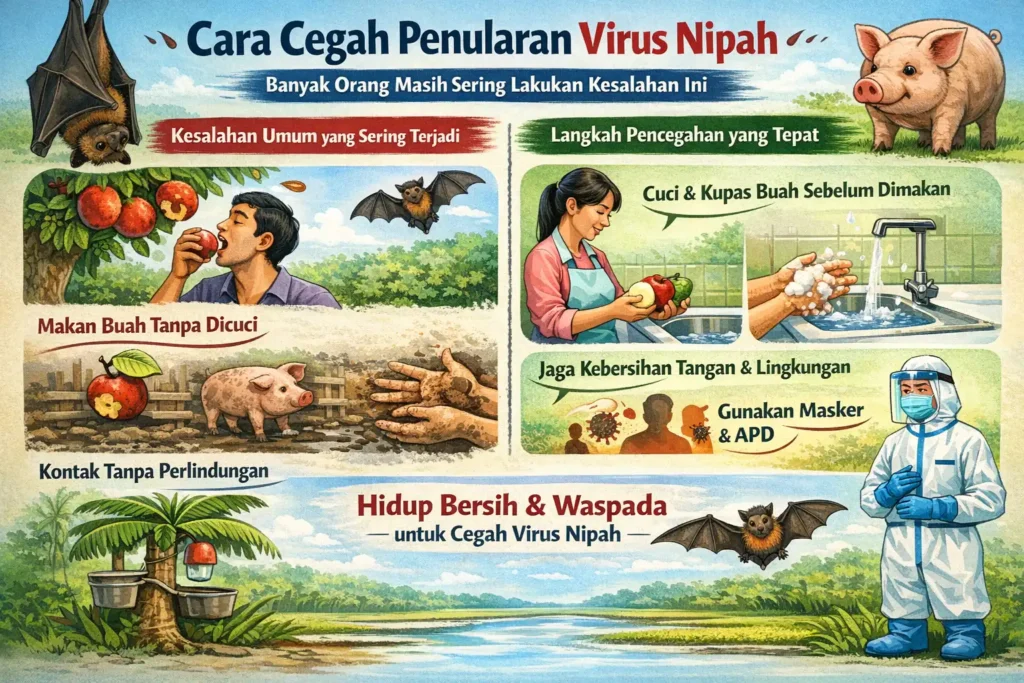 Cara Mencegah Penularan Virus Nipah, Banyak Orang Masih Sering Lakukan Kesalahan Ini