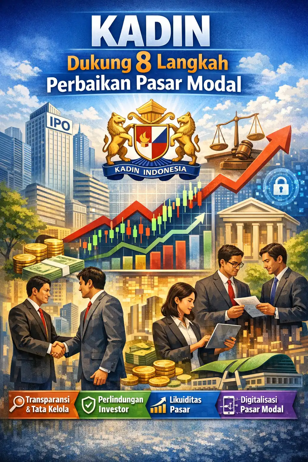 Read more about the article Kadin Dukung 8 Langkah Perbaikan Pasar Modal